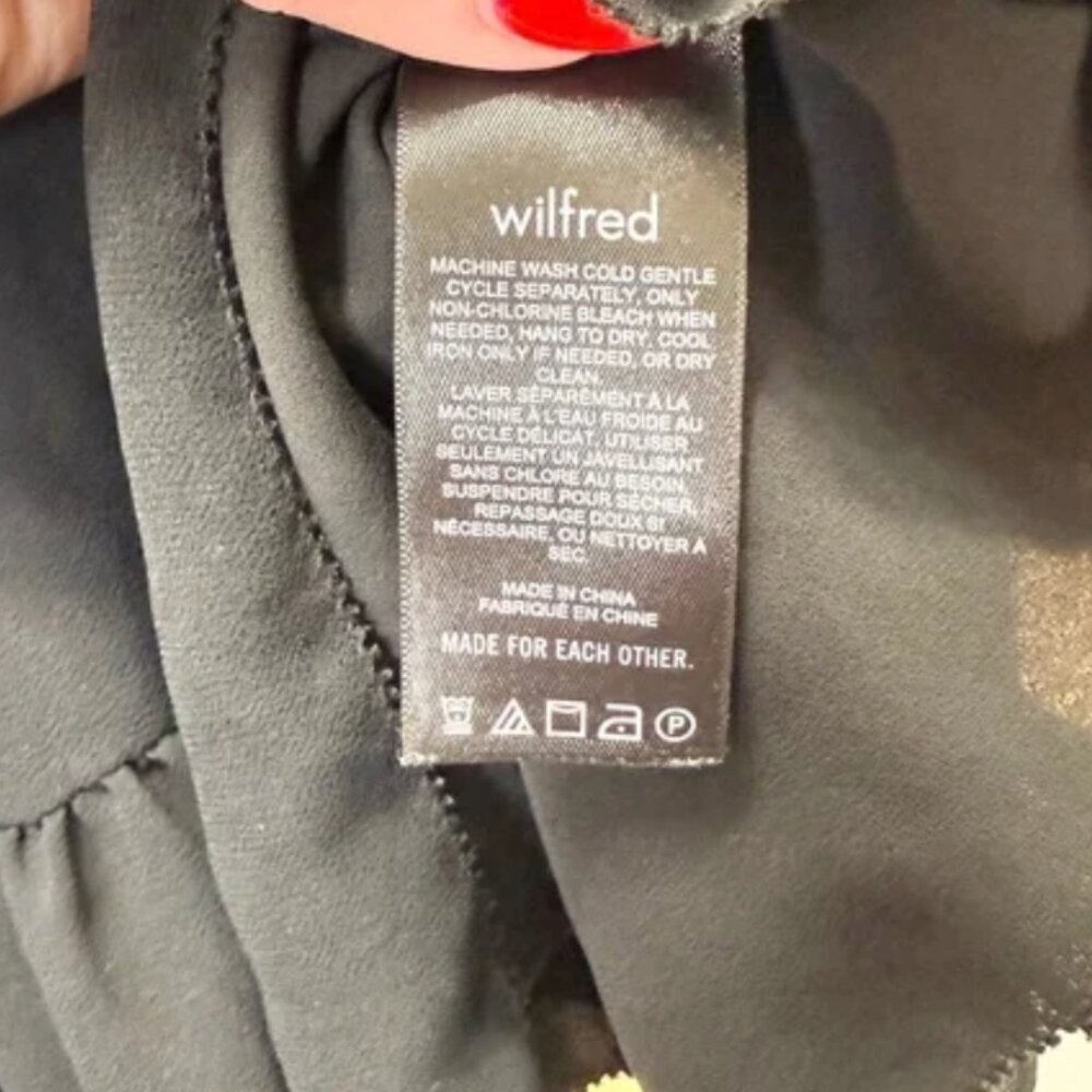 Aritzia Wilfred Tempest Mini Dress Black XS - Picture 6 of 7